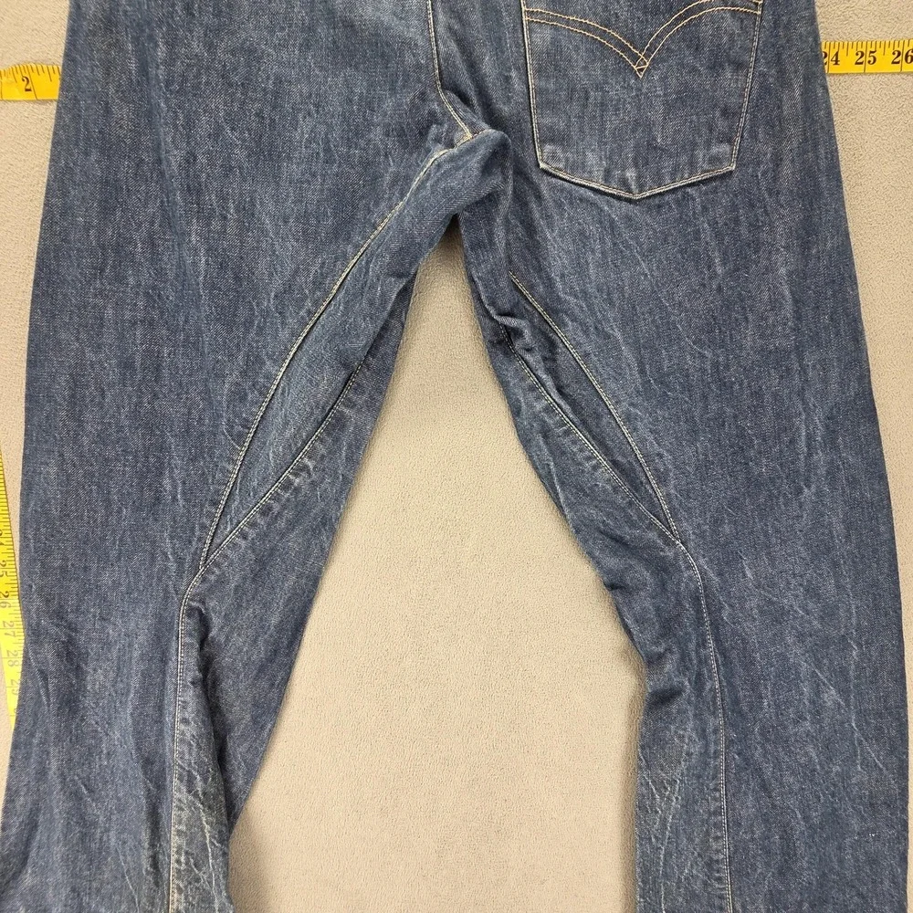 VTG Levis Engineered Jeans Mens Blue Twisted Medium Wash Button Fly Fits 30x30